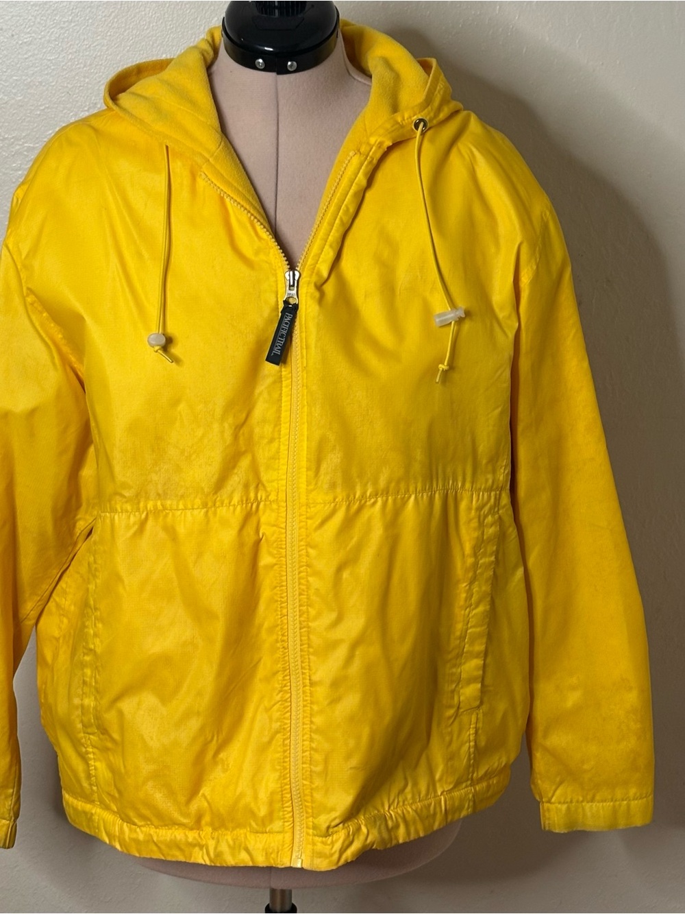 Pacific Trail Yellow Hooded Rain Jacket
